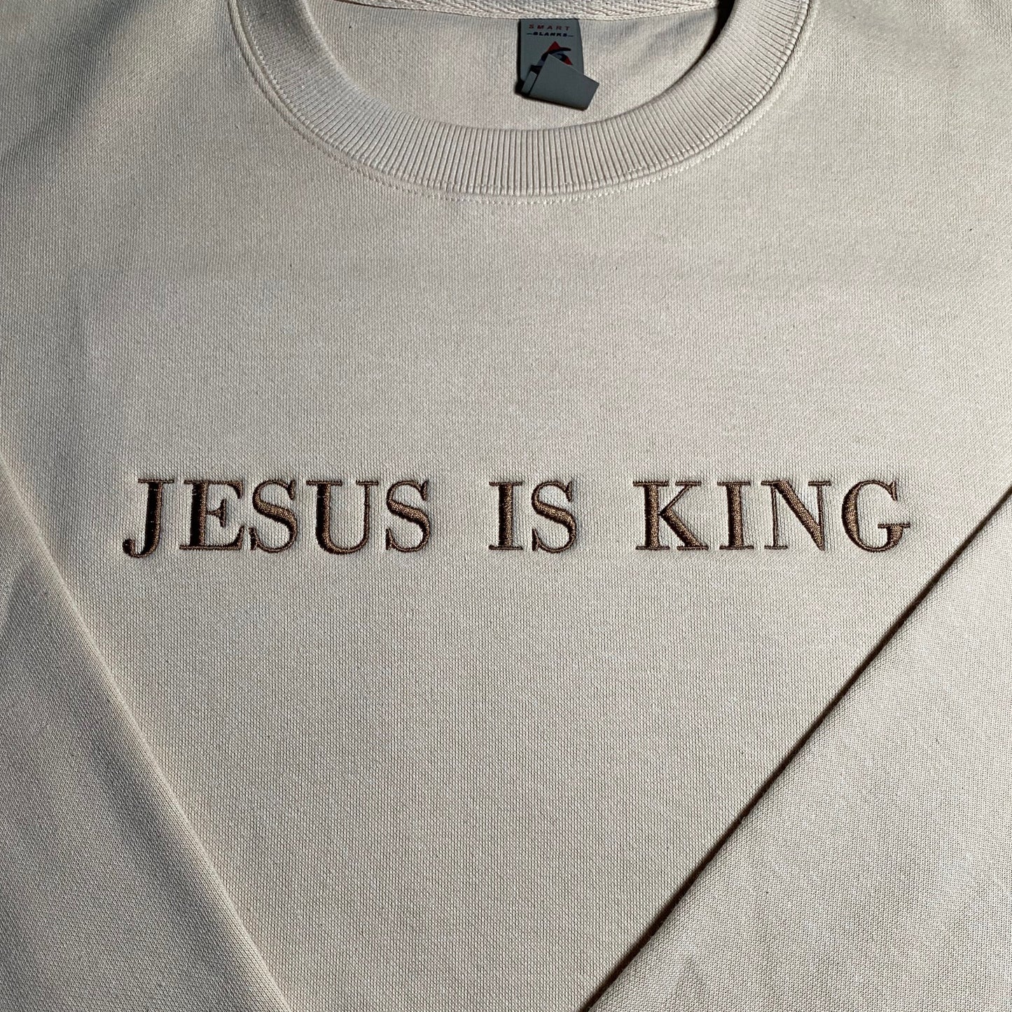 Jesus is King Embroidered Sweatshirt/Crewneck