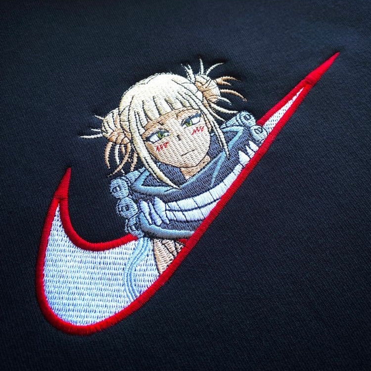 No Re-Stock: Custom MHA Toga Himiko Embroidered Crewneck OR Hoodie Sweatshirt