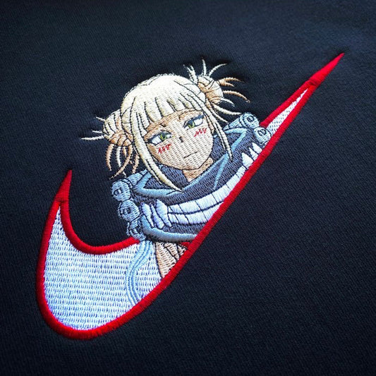 No Re-Stock: Custom MHA Toga Himiko Embroidered Crewneck OR Hoodie Sweatshirt