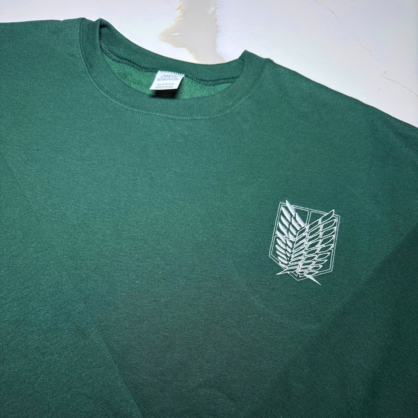 Custom AOT Scouts Subtle Embroidered Crewneck OR Hoodie Sweatshirt