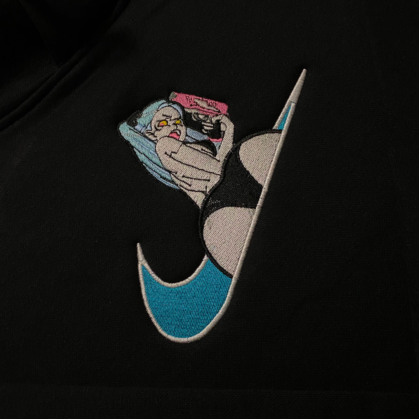 No Re-Stock: Custom Cyberpunk Edge Runners Rebecca Embroidered Crewneck OR Hoodie Sweatshirt