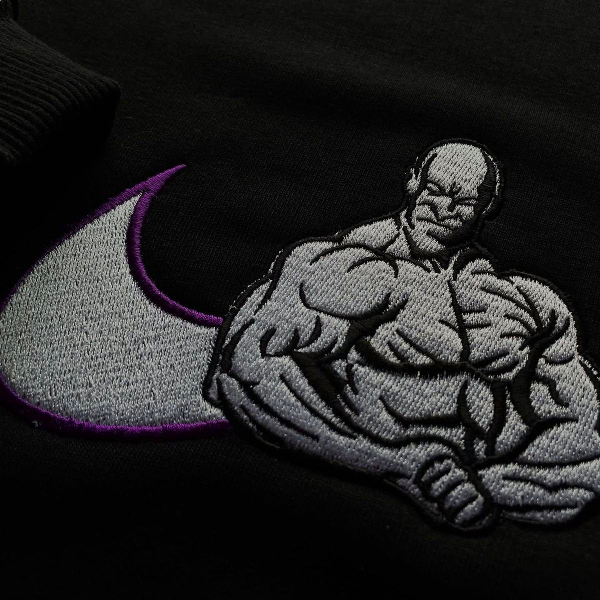 Custom Ronnie Coleman Gym Bro Embroidered Crewneck OR Hoodie Sweatshirt