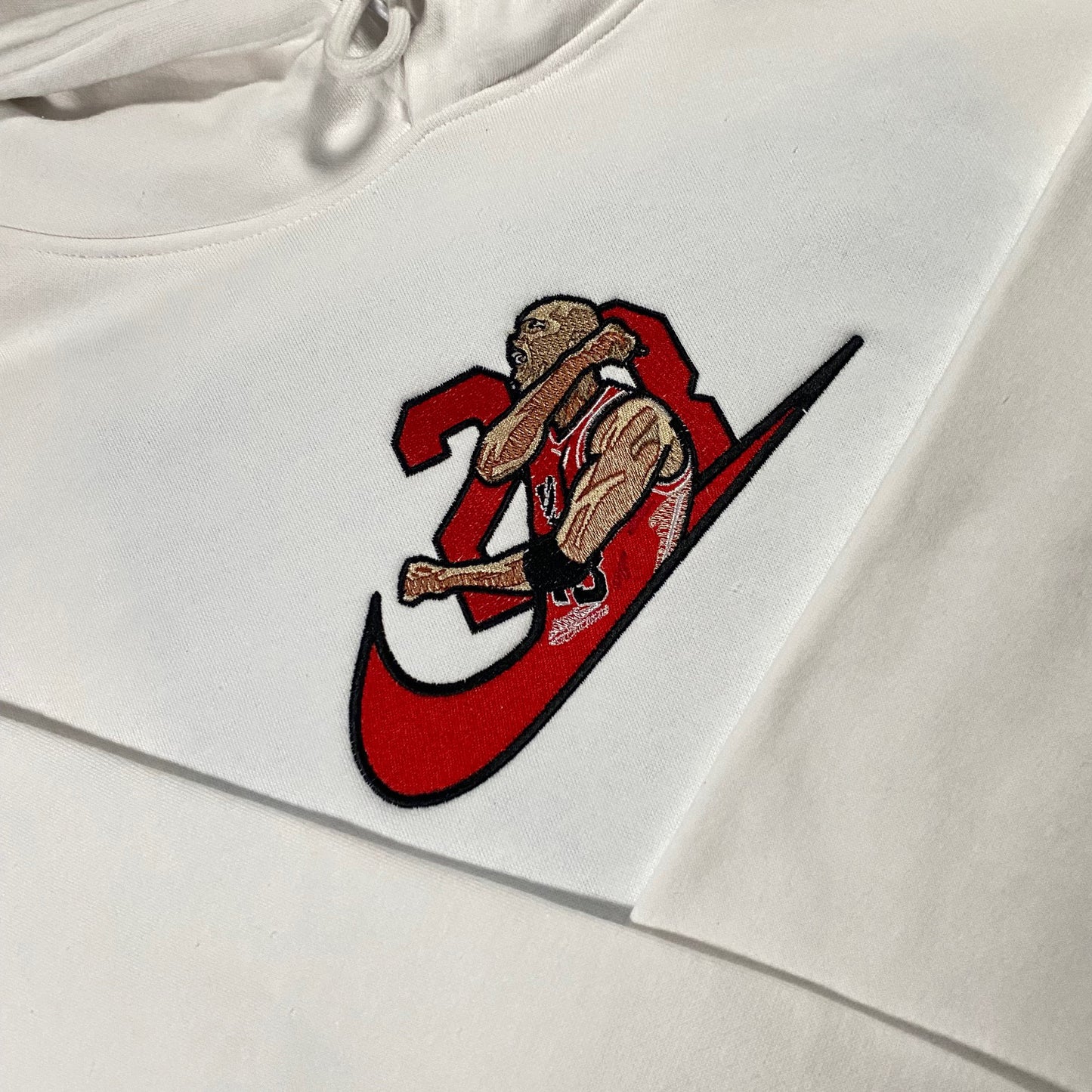 No Re-Stock: Custom Chicago Bulls Michael Jordan Embroidered Crewneck OR Hoodie Sweatshirt
