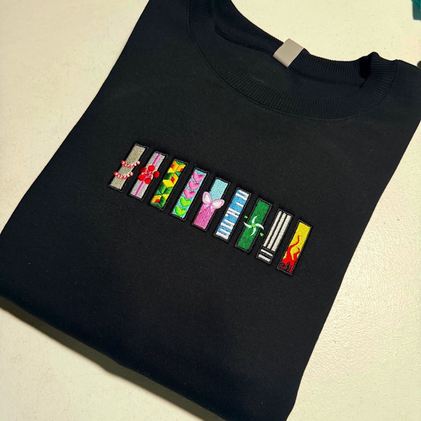 Custom Demon Slayer Corps Subtle Embroidered Crewneck OR Hoodie Sweatshirt