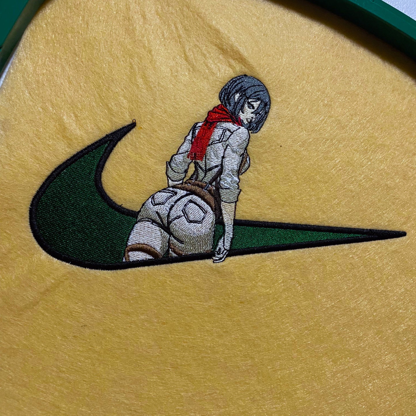 LIMITED AOT Mikasa Ackerman Gyat EMBROIDERED Gym HOODIE
