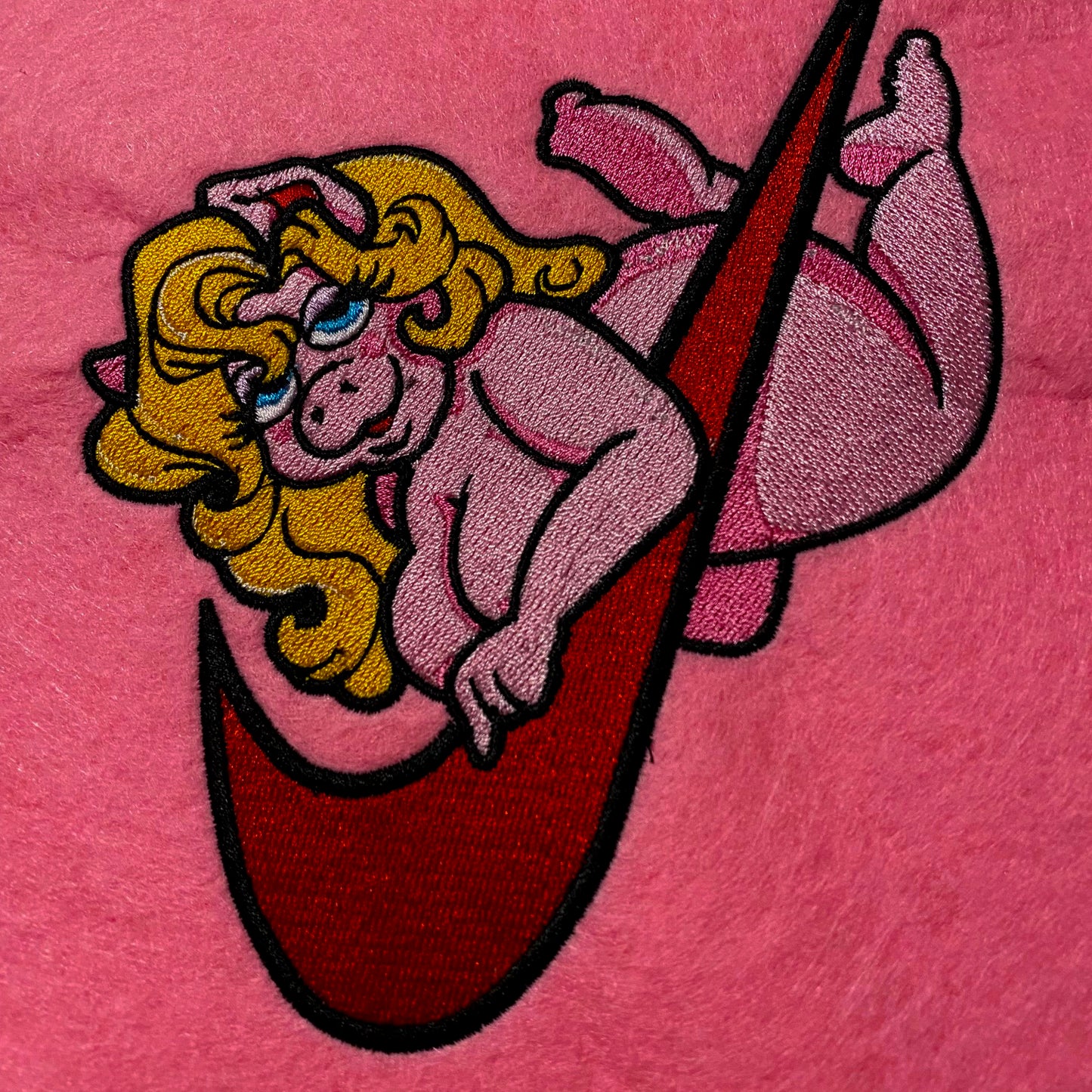 No Re-Stock: Custom Miss Piggy Embroidered Crewneck OR Hoodie Sweatshirt