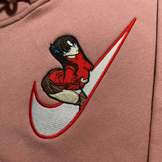 No Re-Stock: Custom Fate Stay Night Rin Tohsaka Embroidered Crewneck OR Hoodie Sweatshirt