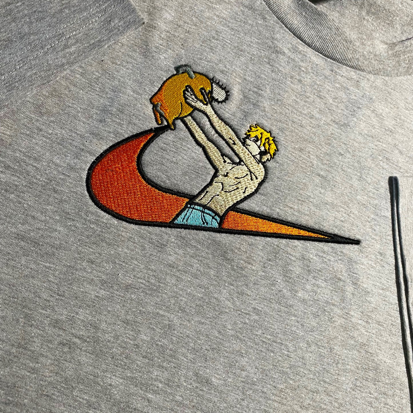 No Re-Stock: Custom Chainsaw Man Denji and Pochita Embroidered Crewneck OR Hoodie Sweatshirt