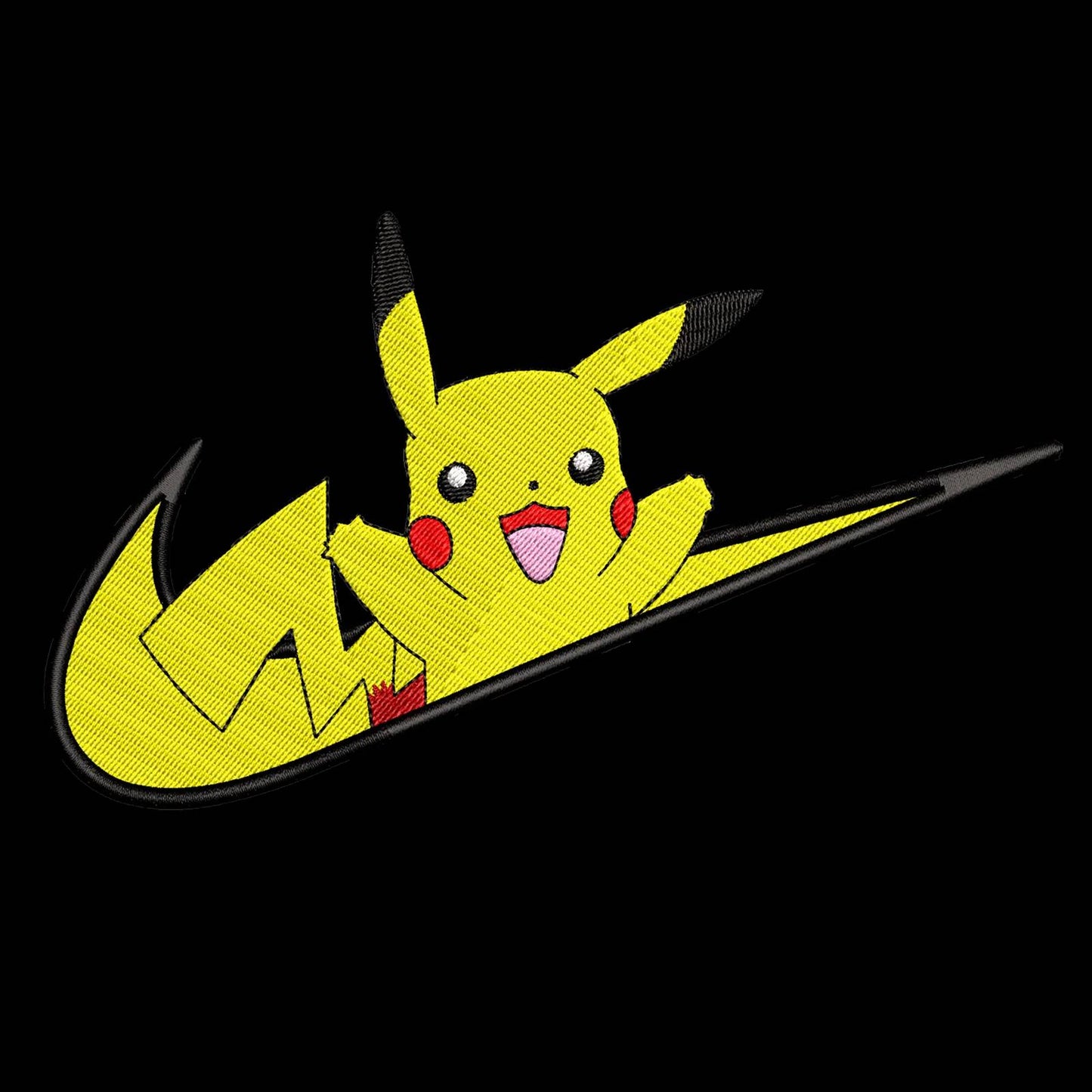 Custom Pokémon Pikachu Embroidered Crewneck OR Hoodie Sweatshirt