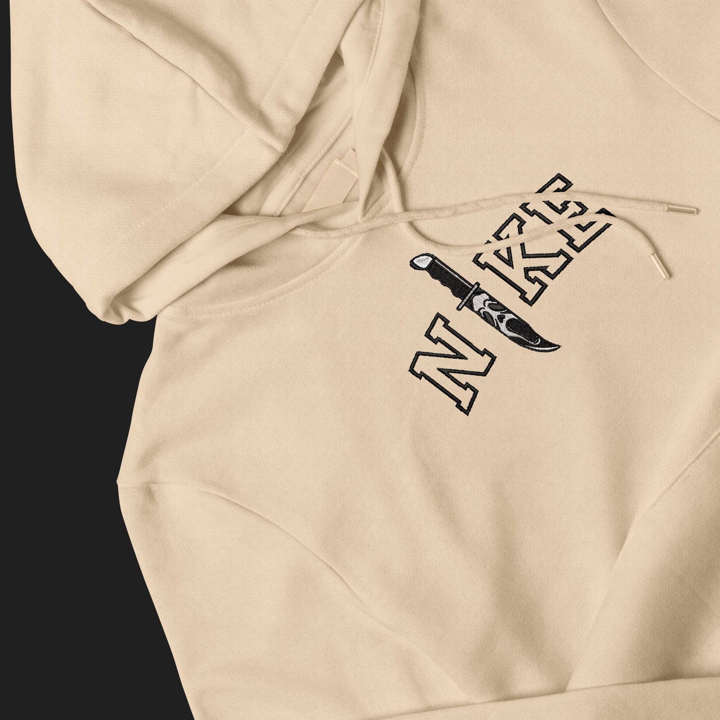 Custom Scream Embroidered Crewneck OR Hoodie Sweatshirt