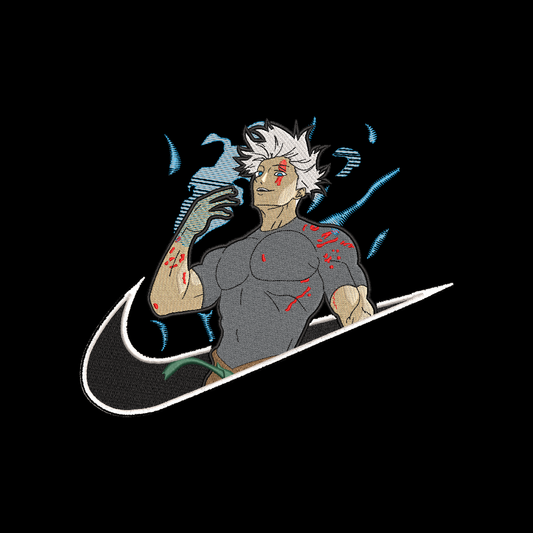 Custom JJK Sigma Gojo Embroidered Crewneck OR Hoodie Sweatshirt