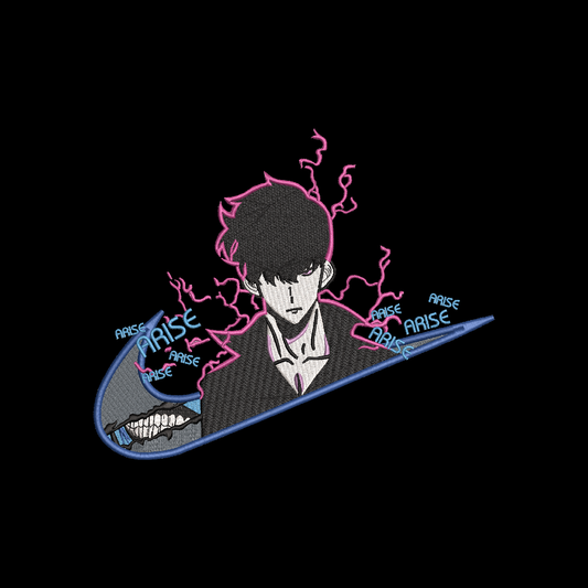 LIMITED Solo Leveling Arise Sung Jin Woo EMBROIDERED ANIME HOODIE