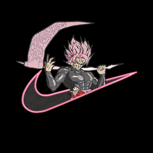 Custom Goku Black Scythe Embroidered Crewneck OR Hoodie Sweatshirt