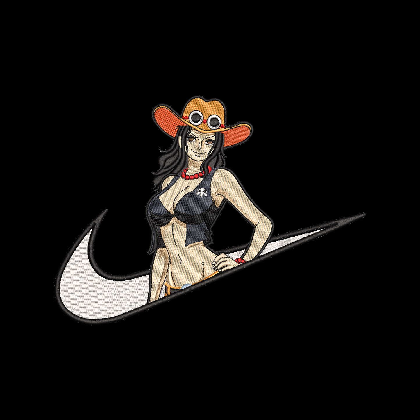 Custom One Piece Robin Gyatt Embroidered Crewneck OR Hoodie Sweatshirt