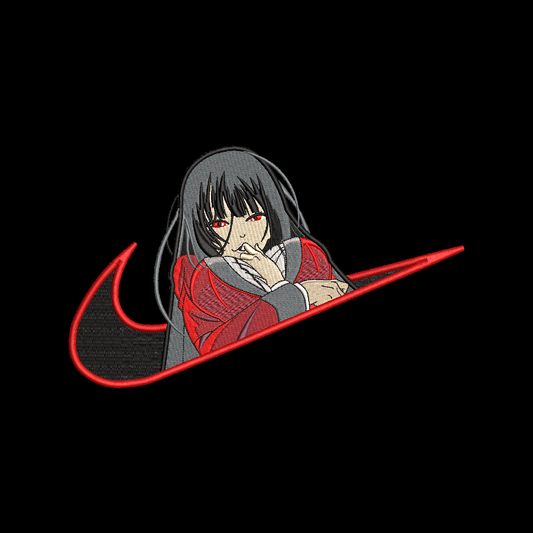 No Re-Stock: Custom Kakegurui Yumeko Jabami Embroidered Crewneck OR Hoodie Sweatshirt