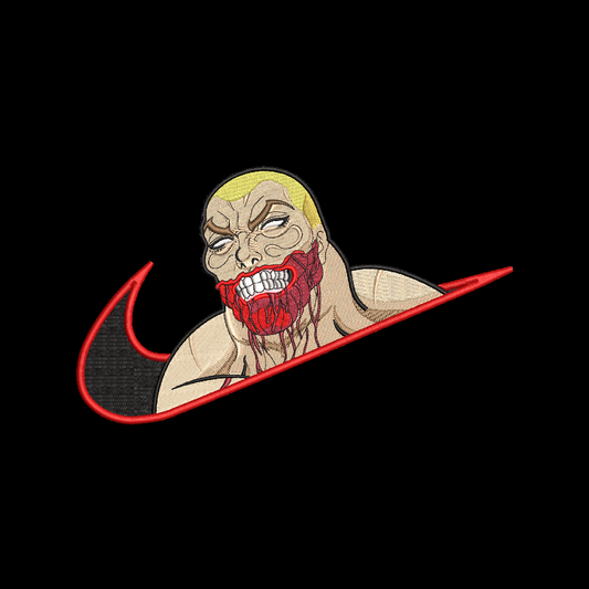 No Re-Stock: Custom Baki Jack Hanma Embroidered Crewneck OR Hoodie Sweatshirt