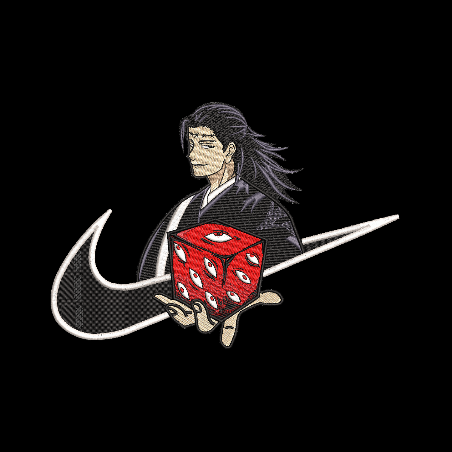 No Re-Stock: Custom JJK Suguru Geto Embroidered T-Shirt