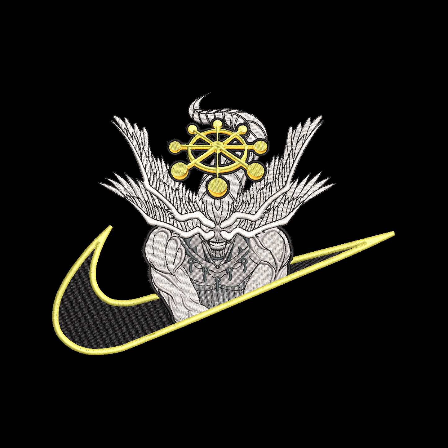 No Re-Stock: Custom JJK Mahoraga Embroidered Crewneck OR Hoodie Sweatshirt