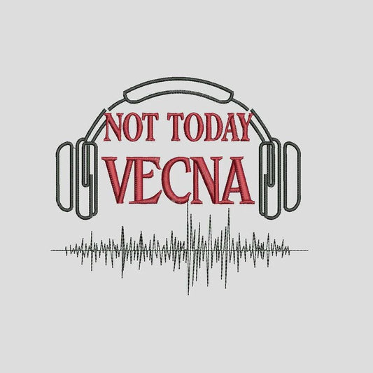 Custom Stranger Things Not Today Vecna Embroidered Crewneck OR Hoodie Sweatshirt