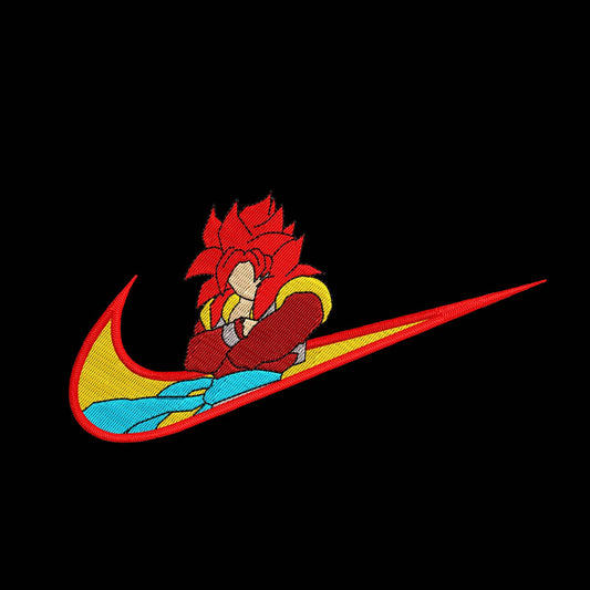 Custom Dragon Ball Z Gogeta Embroidered Crewneck OR Hoodie Sweatshirt