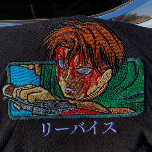 Limited AOT Levi Embroidered Anime Hoodie Sweatshirt