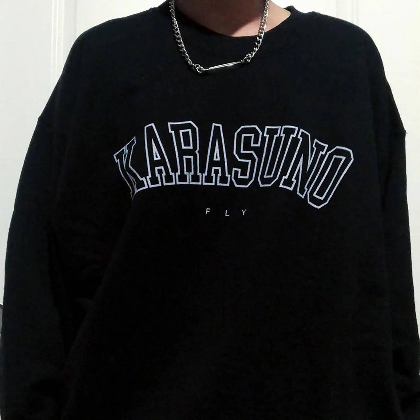 Custom Karasuno High Volleyball Embroidered Crewneck OR Hoodie Sweatshirt
